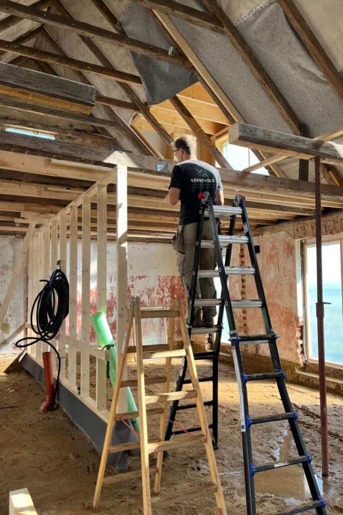 Omfattende renovering af villa i Vestjylland af håndværkere fra Vennevold Byg og Service